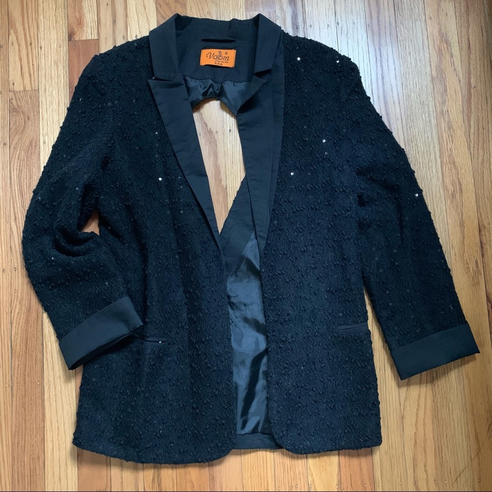 Sequin Cut out Blazer